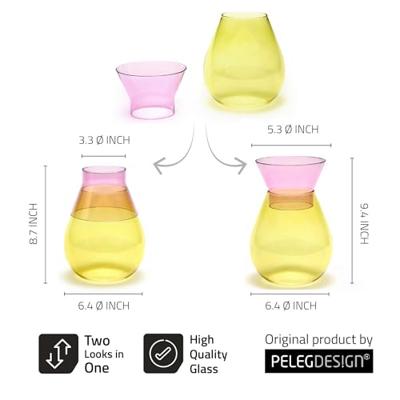 Peleg Design Twotone Vaas - Geel