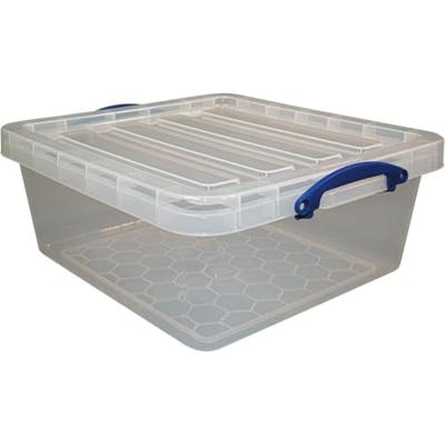 Really Useful Box opbergdoos 31,5 l, nestbaar, transparant Really Useful Box opbergdoos 31,5 l, nestbaar, transparant