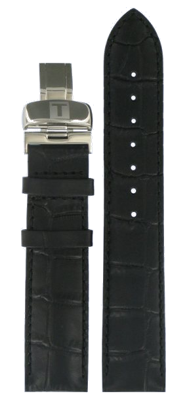 Horlogeband Tissot LE LOCLE / T006.407.16.033.00 / T600013405 Leder Zwart 19mm Horlogeband Tissot LE LOCLE / T006.407.16.033.00 / T600013405 Leder Zwart 19mm