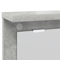 Wandgemonteerde kapstok Betongrijs 85 x 10 x 45 cm Bewerkt hout - thumbnail