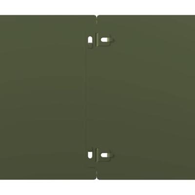Gazonranden 10 st 20x103 cm koudgewalst staal olijfgroen - thumbnail
