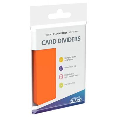 Ultimate Guard Card Dividers Standard Size (10) - Orange Ultimate Guard Card Dividers Standard Size (10) - Orange