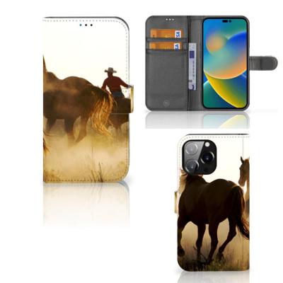 iPhone 14 Pro Max | Telefoonhoesje | Met pasjeshouder | Design Cowboy iPhone 14 Pro Max | Telefoonhoesje | Met pasjeshouder | Design Cowboy