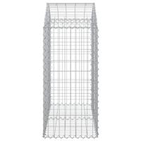 Schanskorf gewelfd 100x50x100/120 cm gegalvaniseerd ijzer - thumbnail