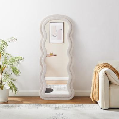 Artistiq Organische Spiegel 'Loria' Imitatiebont 170 x 70cm, kleur beige