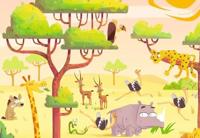 Ravensburger - puzzle - safari tijd 2x24 stuks - thumbnail