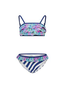 Just Beach Meisjes bikini ruffel - Tropical leaves