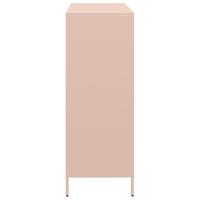 Hoge kast 101,5x39x103,5 cm staal roze - thumbnail