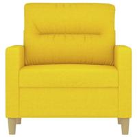 Fauteuil 60 cm stof lichtgeel - thumbnail