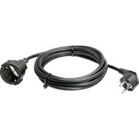 Schwabe Verlengkabel Vinyl H05VV-F3x1,5 zwart 2m - thumbnail