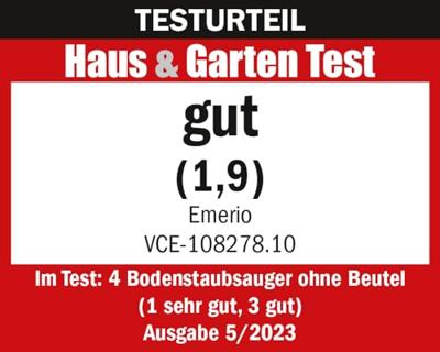 Emerio VCE-108278.10 Stofzuiger Cyclone Zwart/Blauw - thumbnail