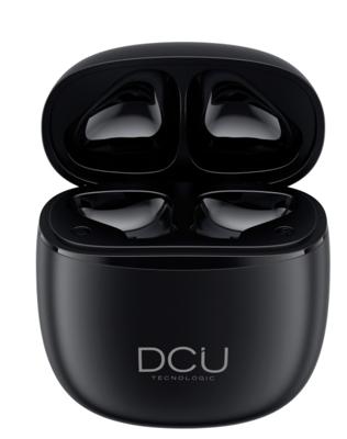 DCU Tecnologic Mini Mate Bluetooth 5.1, USB type C, met touch-bediening, ingebouwde microfoon, handsfree, zweetbestendig, IPX4, compatibel met Android en iOS, zwart