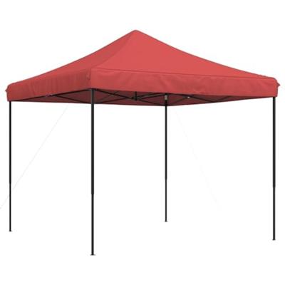 Partytent inklapbaar pop-up 292x292x315 cm bordeauxrood - thumbnail