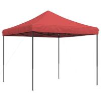 VidaXL Partytent inklapbaar pop-up 292x292x315 cm bordeauxrood - thumbnail