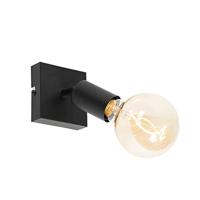 QAZQA Moderne spot zwart vierkant - Facil - thumbnail