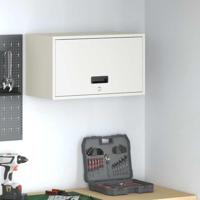 Wandkast voor Garage Wit 60 x 33 x 35 cm Poedercoating staal - thumbnail