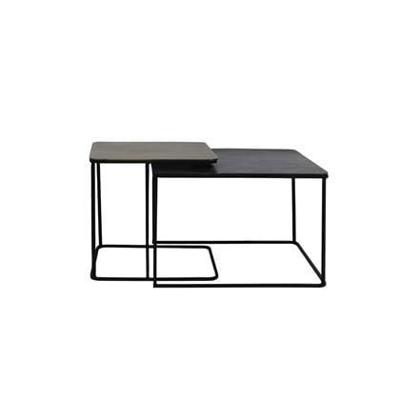 Light & Living Bijzettafel 'Lebu' Set van 2 stuks, kleur Antiek Koper