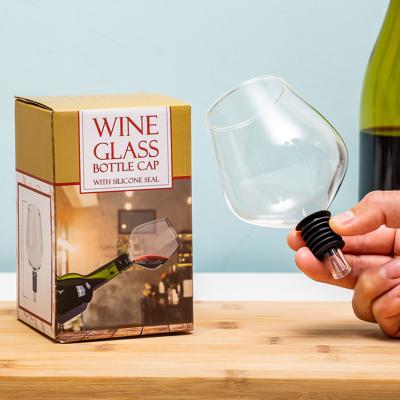 Wijnglas voor op de fles