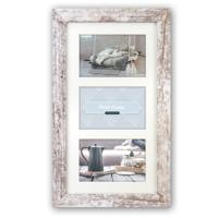 Zep fotolijst v23106 nelson 6 3q white wash voor 3 foto&apos;s - thumbnail