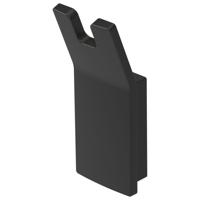 Handdoekhaak Haceka Aline Dubbel Mat Zwart - thumbnail