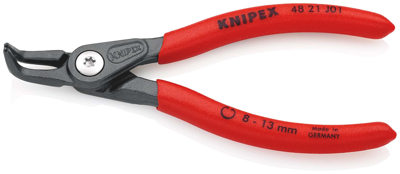 Knipex Precisie-borgveertang voor binnenringen in boringen | Anti-slip kunststof bekleed - 48 21 J01 SB Knipex Precisie-borgveertang voor binnenringen in boringen | Anti-slip kunststof bekleed - 48 21 J01 SB