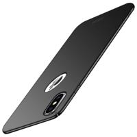 MOFI Frosted PC Ultra-thin volledige Case voor iPhone XS (zwart) - thumbnail