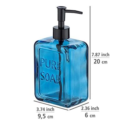 Wenko Zeeppomp - glas - blauw - 550 ml