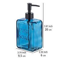 Wenko Zeeppomp - glas - blauw - 550 ml - thumbnail