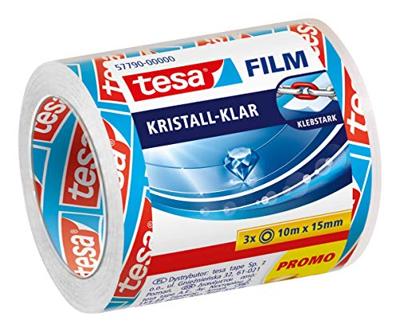 tesa 57790-00000-01 tesafilm Kristalhelder Transparant (l x b) 10 m x 15 mm 3 stuk(s)