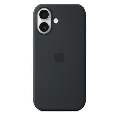 Apple Silicone Case iPhone 17 Zwart MagSafe compatible MGF14ZM/A - thumbnail