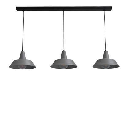 Masterlight Vintage eetkamer lampIndustria 3x35 3-lichts grijs met zwart - 2546-00-00-S-130-3