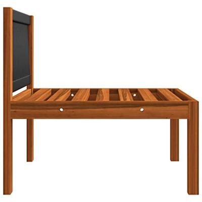 2-delige Loungeset met kussens massief acaciahout - thumbnail