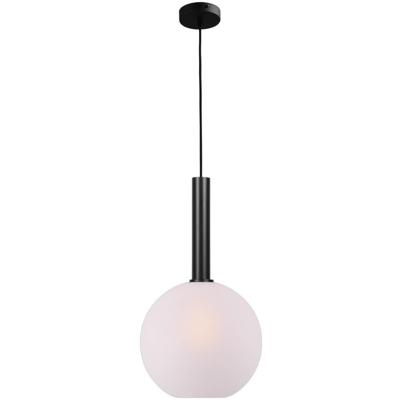 Masterlight Hanglamp Ø 30cmBella 2 Zwart met mat wit glas - 2980-05-06-30