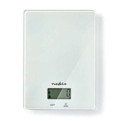 Nedis kasc610wt keukenweegschaal digitaal glas / kunststof wit