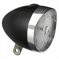 Edge Koplamp retro 3 x led - met batterijen- zwart/chroom (werkplaatsverpakking) - thumbnail