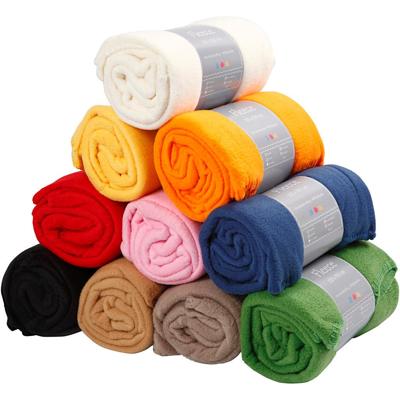 Creativ Company Fleece, l: 125 cm, b: 150 cm, diverse kleuren, 10 stuk/ 1 doos