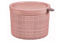 Curver Jute opbergmand rond 2 liter rose dawn - thumbnail