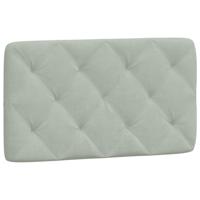 Bed met matras fluweel lichtgrijs 80x200 cm - thumbnail