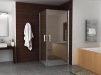 Wiesbaden dubbele swingdeur UNI 900x900x2000 chr.8 mm NANO - thumbnail