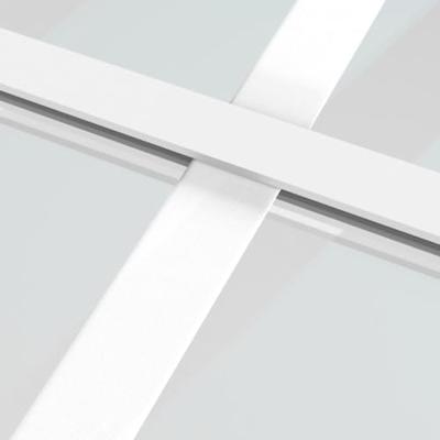 VidaXL Binnendeur 83x201,5 cm matglas en aluminium wit