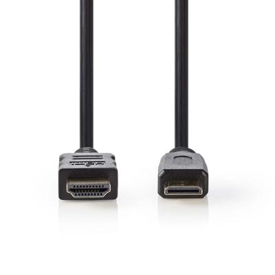 High Speed HDMI-kabel met Ethernet | HDMI-connector - HDMI-mini-connector | 1,5 m | Zwart