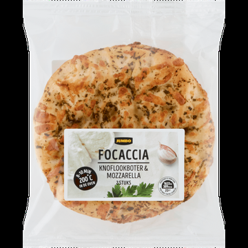 Jumbo Focaccia Knoflookboter & Mozzarella 2 Stuks 240 g