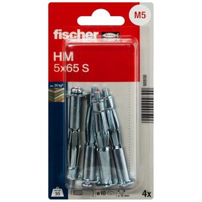 Fischer 090930 HM 5 x 65 S K NV Hollewandplug 65 mm 10 mm 1 set(s) Fischer 090930 HM 5 x 65 S K NV Hollewandplug 65 mm 10 mm 1 set(s)