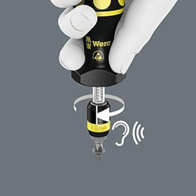 Wera 7441 Kraftform ESD instelbare Momentschroevendraaier met Rapidaptor Snelwisselhouder, 1/4 duim, 1,2 - 3,0 Nm - 1 stuk(s) - 05074731001