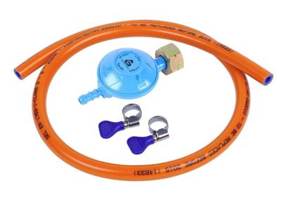 Gasslang installatiesetje 150cm +drukreg