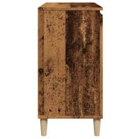 Dressoir 102x35x70 cm bewerkt hout oud houtkleurig - thumbnail