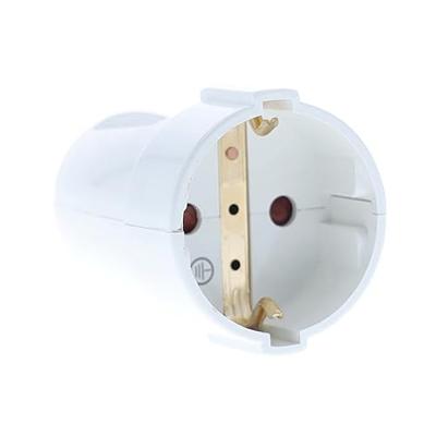 AS Schwabe 45011 Koppeling met randaarde Kunststof 230 V Wit IP20