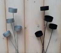 Waxinelichtjehouder hoog vier stuks in verschillende hoogtes - Warentuin mix - thumbnail