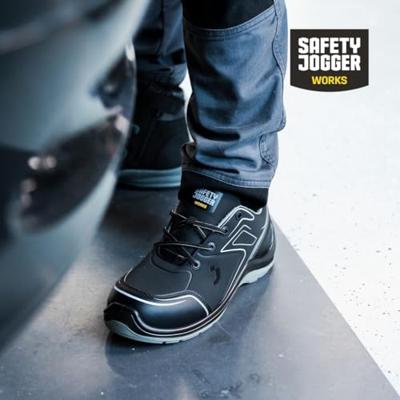 Safety Jogger Flow Mid S3 | Zwart | Maat 45 - 00.118.115.45