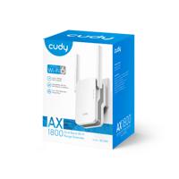 Cudy RE1800 AX1800 Mesh WiFi 6 Gigabit Extender Internet Booster, Range Extender, Dual-band Repeater tot 1,8 Gbps Snelheid, AP-modus - thumbnail